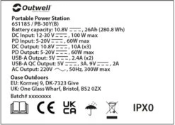 Outwell Akira 300 Power Station Draagbare Lithiumaccu -Kampeer Verkoop 1070 1900 9f7df4ed c5db 4795 9fdb 697116fe000d 1280x960