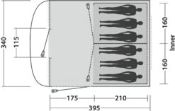 Easy Camp Edendale 600 Tunneltent 6 Persoons - Grijs -Kampeer Verkoop 1278 1900 88606f57 e3cb 4c30 8898 4536f255e167 1280x960