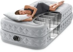 Intex Supreme Air Flow Luchtbed - Eenpersoons - Ingebouwde Elektrische Pomp -Kampeer Verkoop 1320 1900 64488 inuse 2023 300