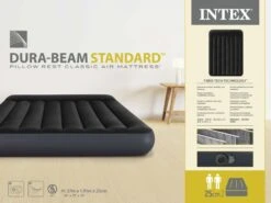 Intex Classic Luchtbed - Tweepersoons - Ingebouwde Elektrische Pomp -Kampeer Verkoop 1423 1900 64148nd pkg 2023 300