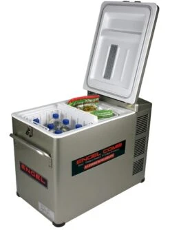 Engel MD45F-CD-P Dual-zone Compressor Koelbox - 40 Liter -Kampeer Verkoop 1900 1377 md45fcdp deckel offen freezer klein