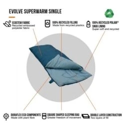 Vango Evolve Superwarm Slaapzak - Blauw -Kampeer Verkoop 1900 1783 evolve superwarm single 8