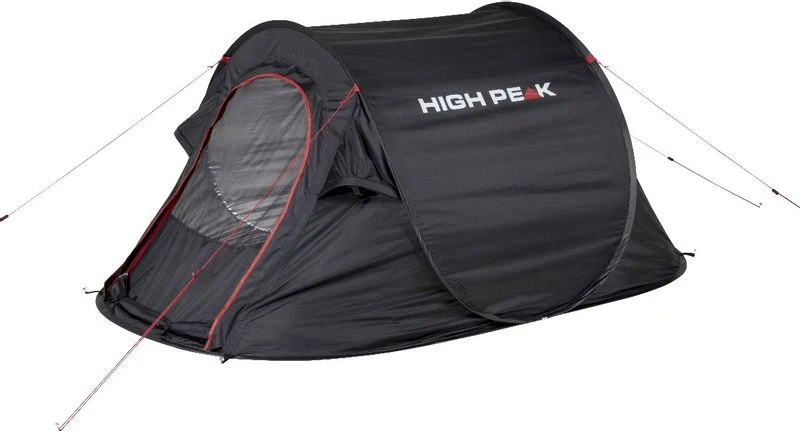 High Peak Vision 2 Pop-up Tent - 2 Persoons - Zwart 4 High Peak Vision 2 Pop-up Tent - 2 Persoons - Zwart - Afbeelding 4