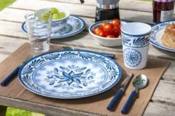 Bo-Camp Old Dutch Melamine Serviesset - 16-delig -Kampeer Verkoop 900 1350 6181360 10