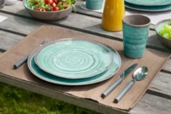 Bo-Camp Halo Melamine Serviesset - 12-delig - Aqua 11 Bo-Camp Halo Melamine Serviesset - 12-delig - Aqua -Kampeer Verkoop 900 1350 6181392 06