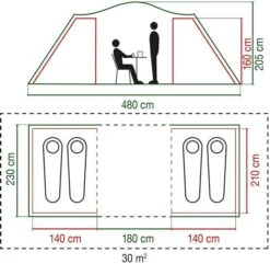 Coleman Spruce Falls 4 Vis-a-vis Tent - 4 Persoons -Kampeer Verkoop 900 917 spruce falls 7
