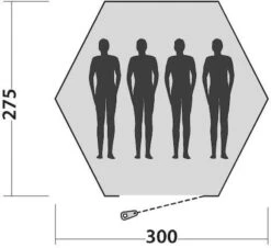 Easy Camp Bolide 400 Tipitent - 4 Personen -Kampeer Verkoop 900 983 plattegrond bolide 2