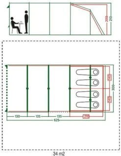 Coleman Vail Long Tunneltent - 4 Persoons -Kampeer Verkoop 972 1900 coleman vail long tunneltent 4 persoons 4