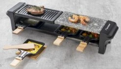 Bestron Raclette/Steengrill - 4 Personen -Kampeer Verkoop bestron raclettesteengrill 4 personen 13