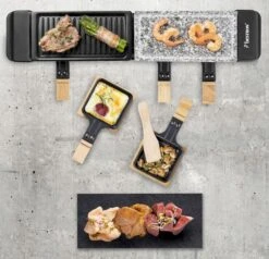 Bestron Raclette/Steengrill - 4 Personen -Kampeer Verkoop bestron raclettesteengrill 4 personen 3