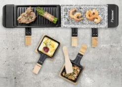 Bestron Raclette/Steengrill - 4 Personen -Kampeer Verkoop bestron raclettesteengrill 4 personen 6