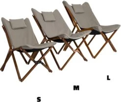 Bo-Camp Urban Outdoor Bloomsbury Vlinderstoel - Beige - M -Kampeer Verkoop bo camp bloomsburry relaxstoel m beige 3 1