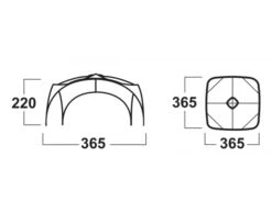 Husky Broof L Partytent -Kampeer Verkoop broofl afmetingen