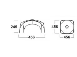 Husky Broof XL Partytent 11 Husky Broof XL Partytent -Kampeer Verkoop broofxl afmetingen