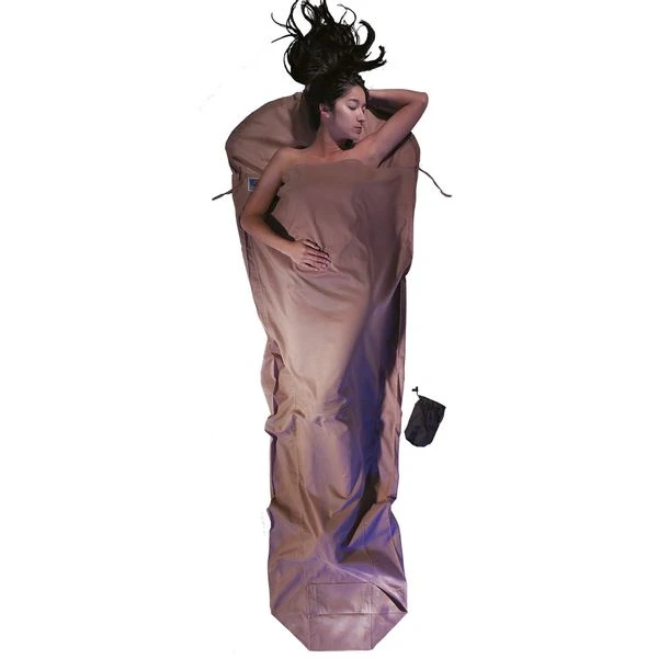 Cocoon Lakenzak Egyptisch Katoen Mummymodel - Khaki 1 Cocoon Lakenzak Egyptisch Katoen Mummymodel - Khaki