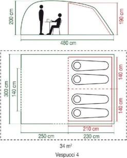 Coleman Vespucci 4 Tunneltent - 4 Persoons -Kampeer Verkoop flo 2000019537 01 resultaat