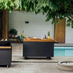 OFYR Mise En Place Table 135 PRO Black - Teak Wood -Kampeer Verkoop ofyr mise en place table 135 pro black teak wood 5