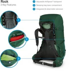 Osprey Rook Backpack - 65 Liter - Zwart 18 Osprey Rook Backpack - 65 Liter - Zwart -Kampeer Verkoop osprey rook features