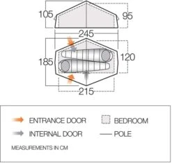 Vango Nevis 200 Tunneltent - 2 Persoons -Kampeer Verkoop vango nevis 200 2