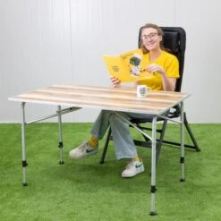 Dometic Zero Light Oak Large Campingtafel - 120 X 70 Cm -Kampeer Verkoop zerolightoaklarge 4